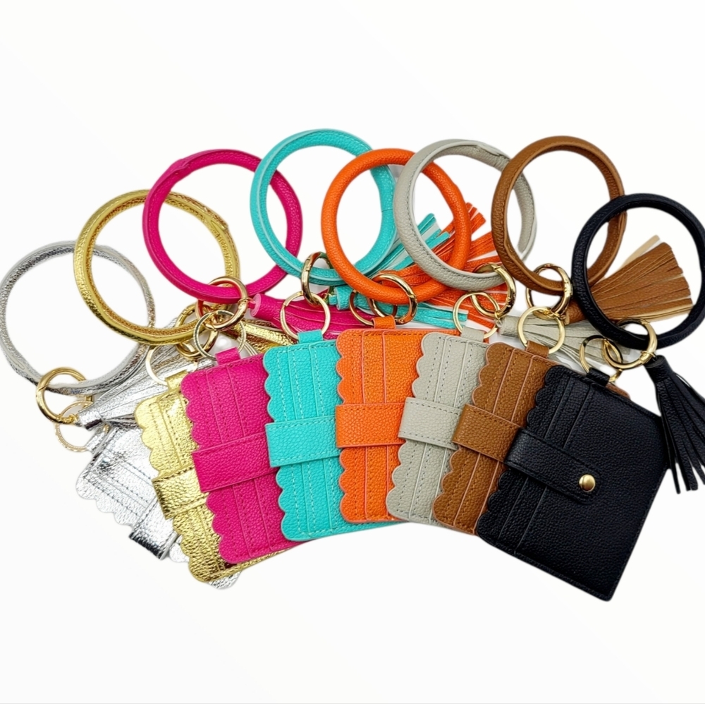 Key Ring Tassel Bangle Wallet
